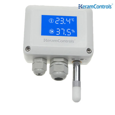 एलईडी डिस्प्ले तापमान आर्द्रता ट्रांसमीटर 16-30V