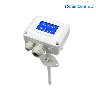 बहुमुखी औद्योगिक ग्रेड आर्द्रता तापमान सेंसर -40C · · · 80C दीवार / नलिका स्थापना के लिए