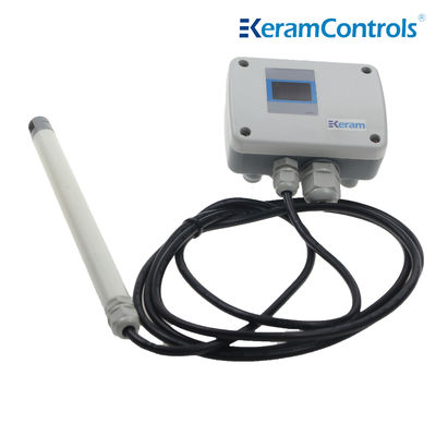 IP65 / NEMA 4 प्रोटेक्शन एयर वेलोसिटी ट्रांसमीटर 16-24VAC केबल टाइप: