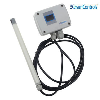 केबल प्रकार वायु वेग ट्रांसमीटर 0-10V आउटपुट IP65