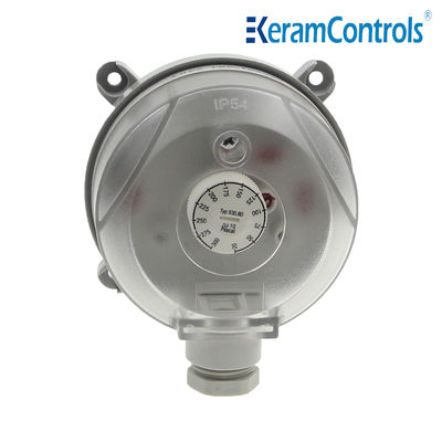 HVAC एडजस्टेबल 20-200Pa एयर प्रेशर स्विच