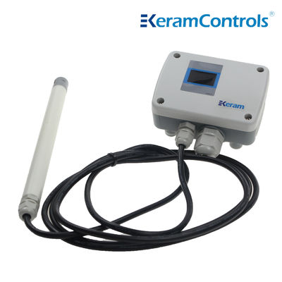 केबल प्रकार वायु वेग ट्रांसमीटर 0-10V आउटपुट IP65